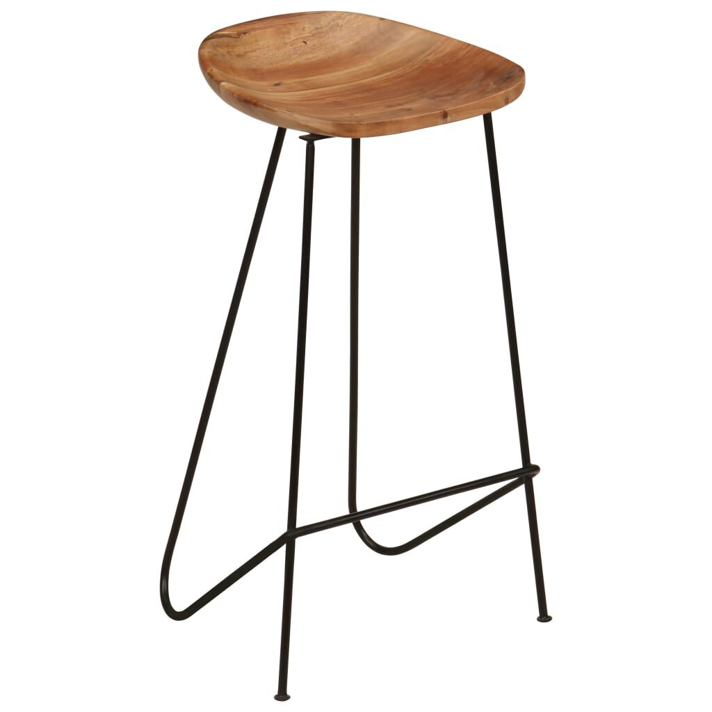 vidaXL Bar Stools 2 pcs Solid Acacia Wood