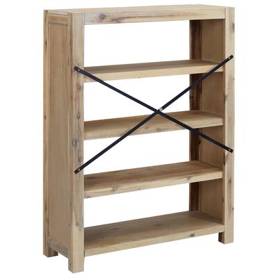 vidaXL 4-Tier Bookcase 80x30x110 cm Solid Wood Acacia,  vidaXL 4-Tier Bookcase 80x30x110 cm Solid Wood Acacia