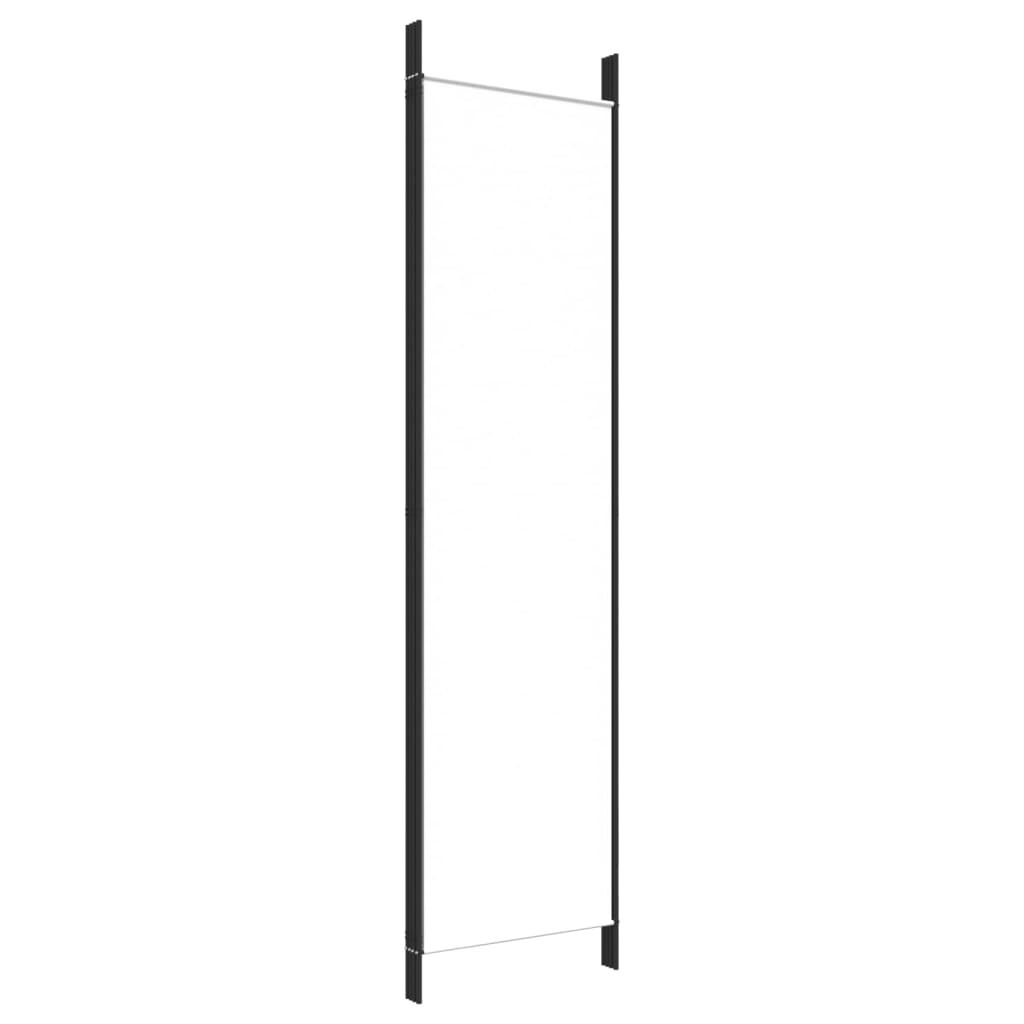 vidaXL 4-Panel Room Divider White 200x200 cm Fabric