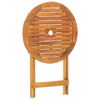 vidaXL 3 Piece Bistro Set Black Poly Rattan and Solid Wood