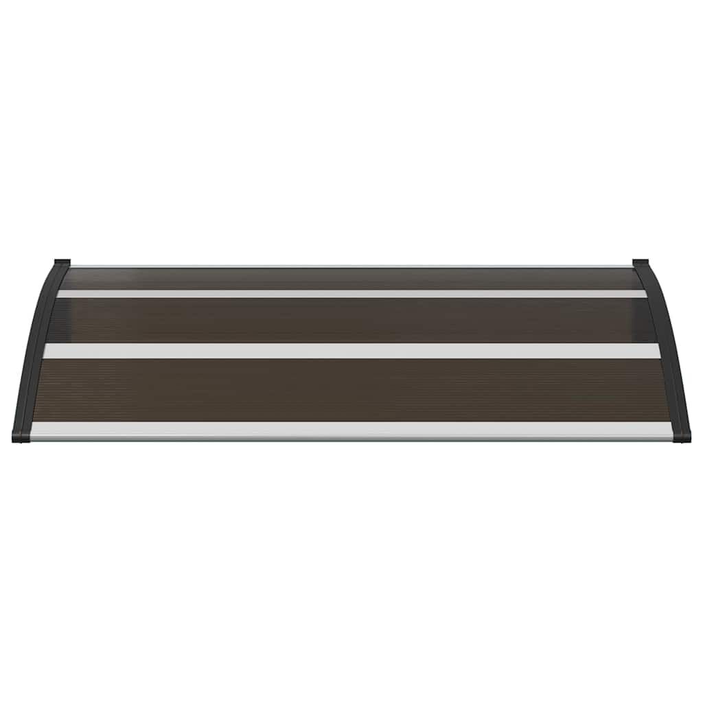 vidaXL Door Canopy Black 120x75 cm PC