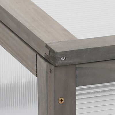 vidaXL Raised Bed with Greenhouse 110x54x120 cm Solid Fir Wood,  vidaXL Raised Bed with Greenhouse 110x54x120 cm Solid Fir Wood