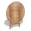 vidaXL 5 Piece Folding Outdoor Dining Set Bamboo