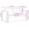 vidaXL Floor Sofa Bed 2-in-1 Dark Grey 122x204x55 cm Velvet