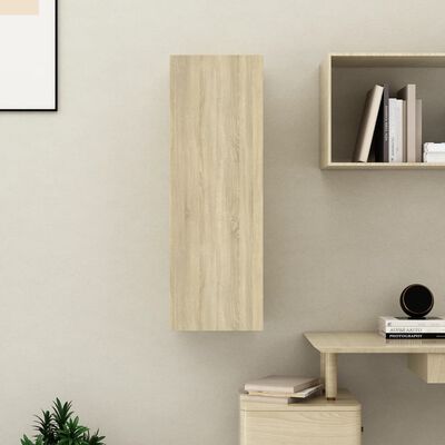vidaXL TV Cabinet Sonoma Oak 30.5x30x90 cm Engineered Wood
