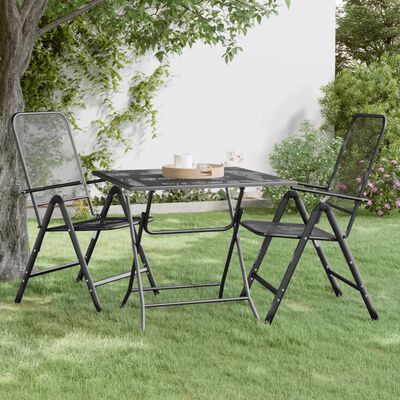vidaXL Garden Table 80x80x72 cm Expanded Metal Mesh Anthracite,  vidaXL Garden Table 80x80x72 cm Expanded Metal Mesh Anthracite