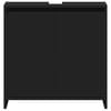 vidaXL Bathroom Cabinet Black 60x33x61 cm Engineered Wood