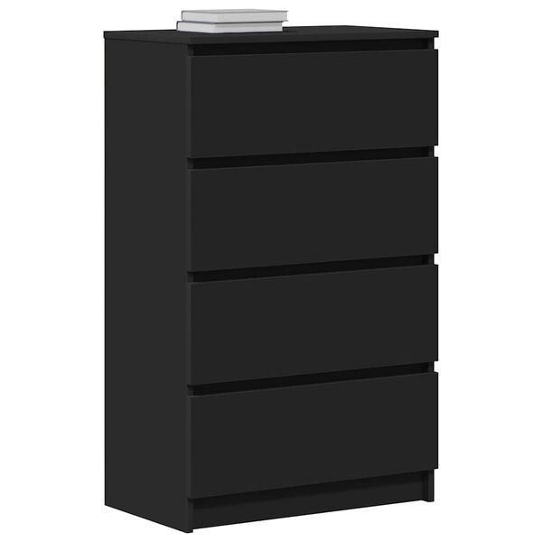 vidaXL Sideboard Black 60x35x98.5 cm Engineered Wood