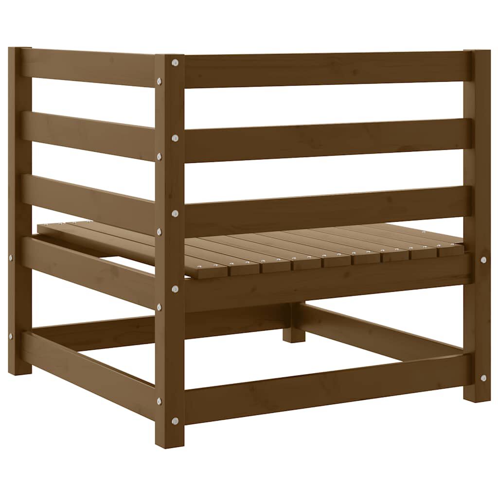 vidaXL Garden Corner Sofa Honey Brown Solid Wood Pine