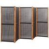 vidaXL 5-Panel Room Divider Black 350x180 cm