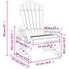 vidaXL Garden Adirondack Chair Solid Wood Fir
