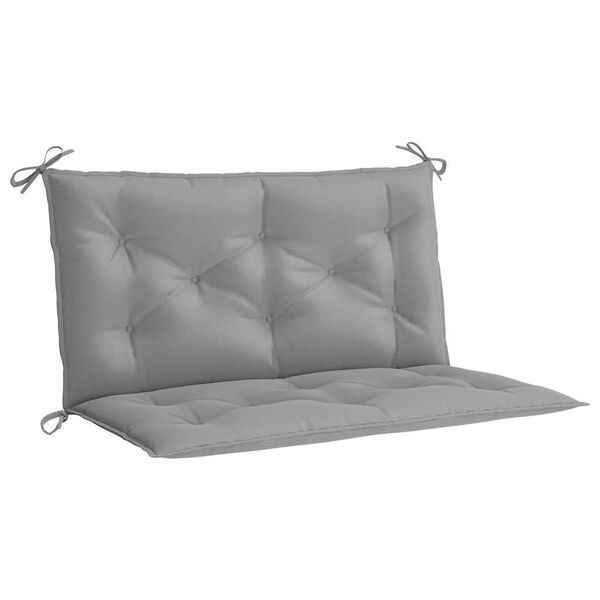 vidaXL Garden Bench Cushion Grey 100x(50+50)x7cm Oxford Fabric