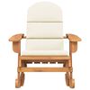 vidaXL Adirondack Rocking Chair with Cushions Solid Wood Acacia