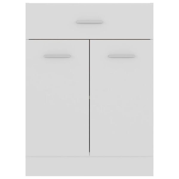 vidaXL Drawer Bottom Cabinet White 60x46x81.5 cm Engineered Wood
