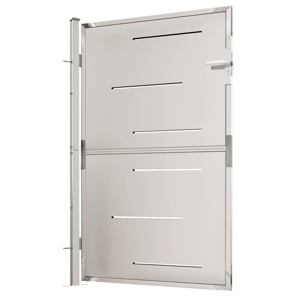 vidaXL Garden Gate 100x150 cm Stainless Steel