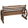 vidaXL Garden Bench 112 cm Solid Firwood