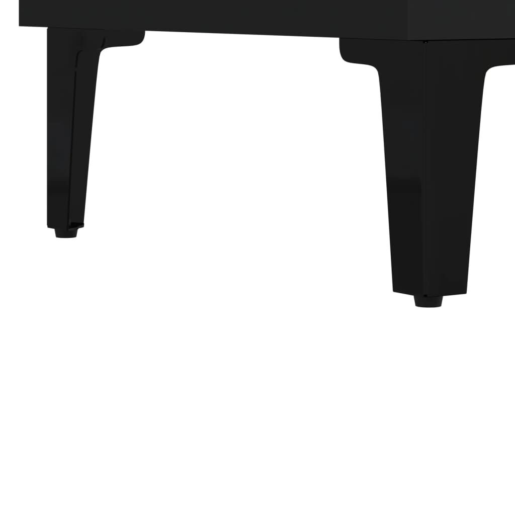 vidaXL Sideboard Black 69.5x34x90 cm Engineered Wood