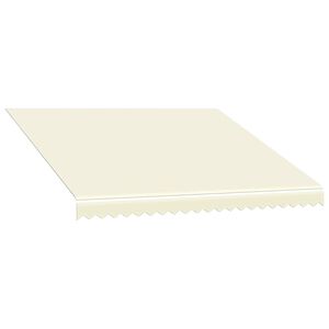 vidaXL Awning Top Sunshade Canvas Cream 300x250 cm