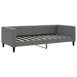 vidaXL Day Bed without Mattress Dark Grey 90x190 cm Fabric