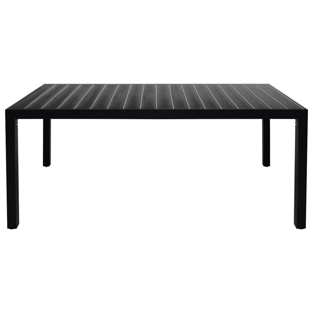 vidaXL 7 Piece Garden Dining Set Black and Brown