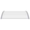 vidaXL Door Canopy Grey 120x100 cm PC