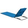 vidaXL Folding Beach Mats 2 pcs Steel and Fabric Blue
