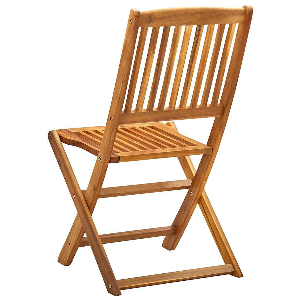 vidaXL Folding Outdoor Chairs 2 pcs Solid Acacia Wood, brown vidaXL Folding Outdoor Chairs 2 pcs Solid Acacia Wood