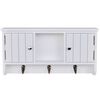 vidaXL Wall Cabinet for Keys and Jewelery with Doors and Hooks