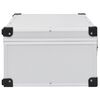 vidaXL CD Case for 80 CDs Aluminium ABS Silver