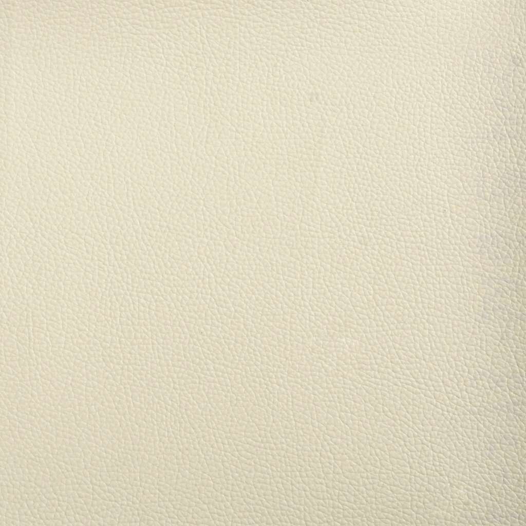 vidaXL 3-Seater Sofa Cream 180 cm Faux Leather