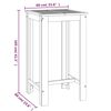 vidaXL 3 Piece Garden Bar Set Solid Wood Acacia