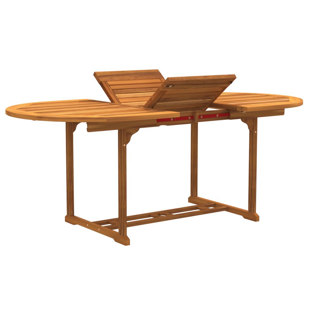 vidaXL 5 Piece Garden Dining Set Solid Wood Acacia and Textilene