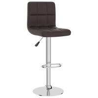 vidaXL Bar Stool Brown Faux Leather