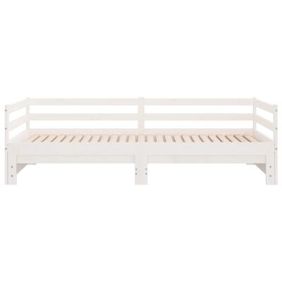 vidaXL Pull-out Day Bed without Mattress White 2x(90x200)cm, white vidaXL Pull-out Day Bed without Mattress White 2x(90x200)cm