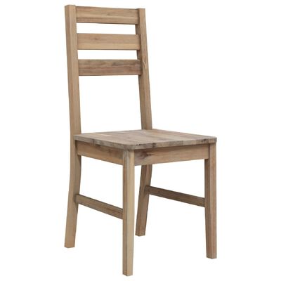 vidaXL Dining Chairs 2 pcs Solid Acacia Wood,  vidaXL Dining Chairs 2 pcs Solid Acacia Wood