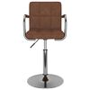 vidaXL Bar Stool Brown Fabric