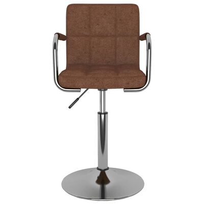 vidaXL Bar Stool Brown Fabric, brown vidaXL Bar Stool Brown Fabric