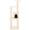 vidaXL Cat Tree with Sisal Scratching Posts Cream 105 cm