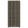 vidaXL Garden Storage Cabinet Grey 50x55x115 cm Poly Rattan