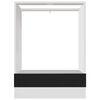vidaXL Oven Cabinet Lyon Black 60x46x81.5 cm Engineered Wood