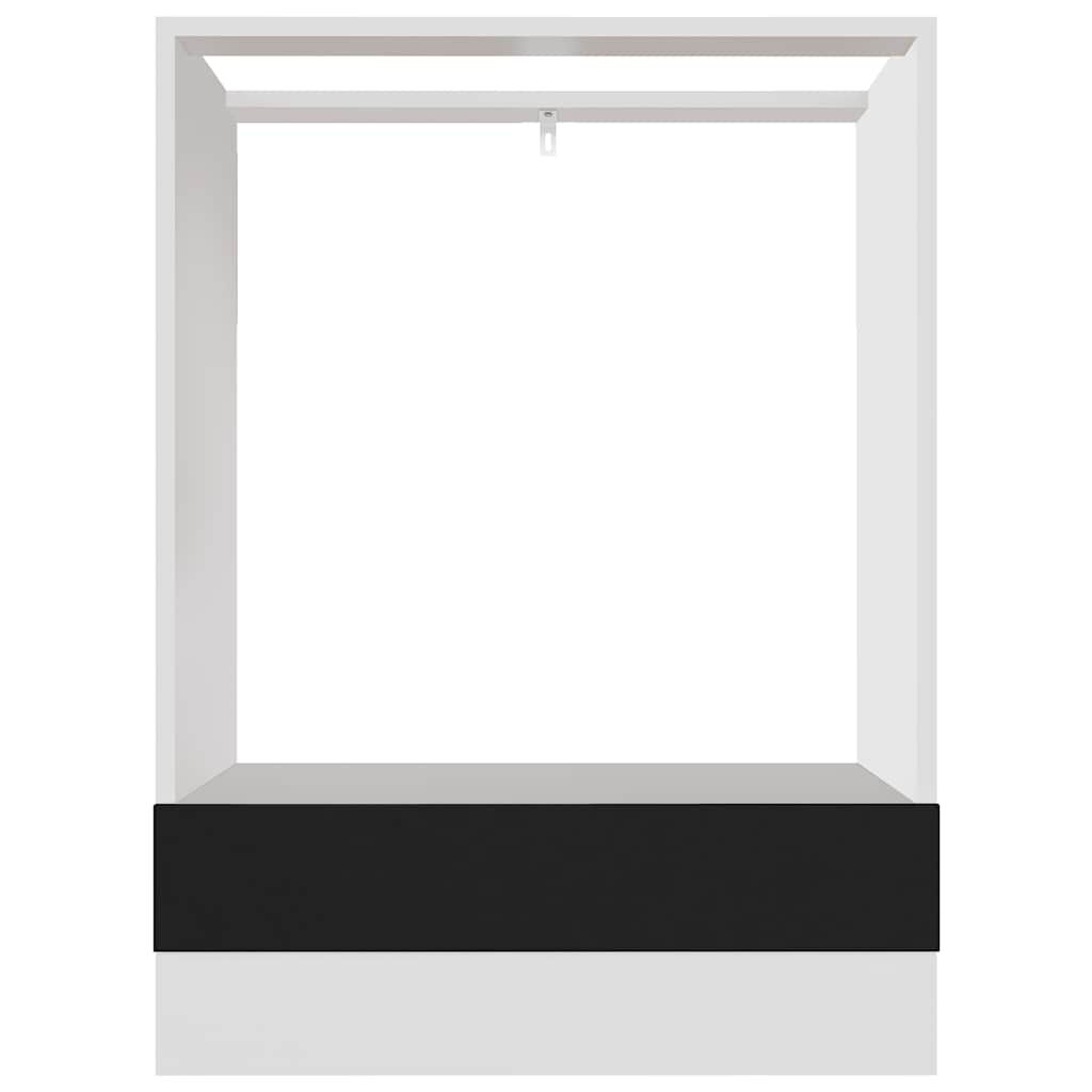 vidaXL Oven Cabinet Lyon Black 60x46x81.5 cm Engineered Wood