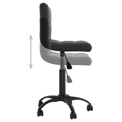 vidaXL Swivel Office Chair Black Velvet, black vidaXL Swivel Office Chair Black Velvet