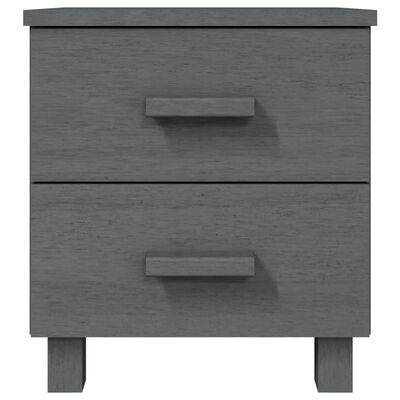 vidaXL Bedside Cabinet HAMAR Dark Grey 40x35x44.5 cm Solid Pinewood, dark grey vidaXL Bedside Cabinet HAMAR Dark Grey 40x35x44.5 cm Solid Pinewood