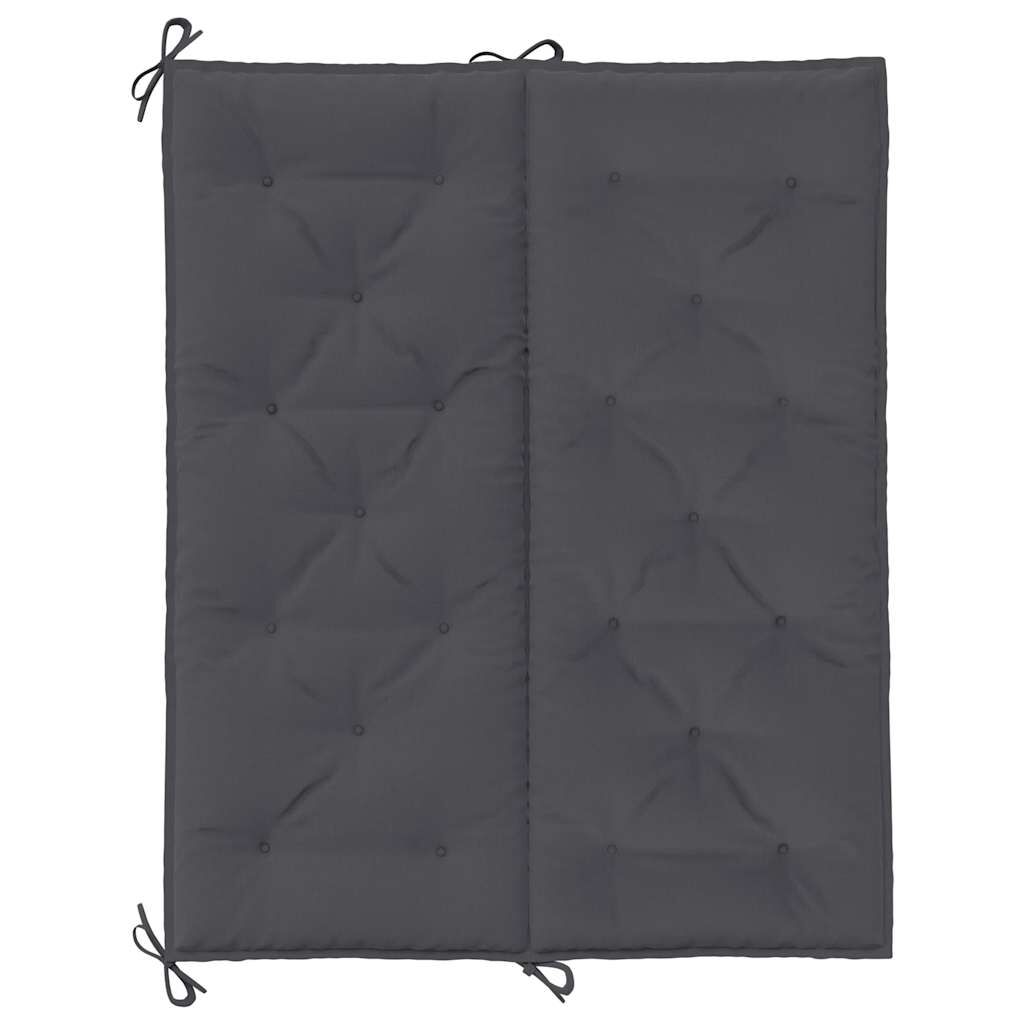 vidaXL Garden Bench Cushion Anthracite 120x(50+50)x7cm Oxford Fabric
