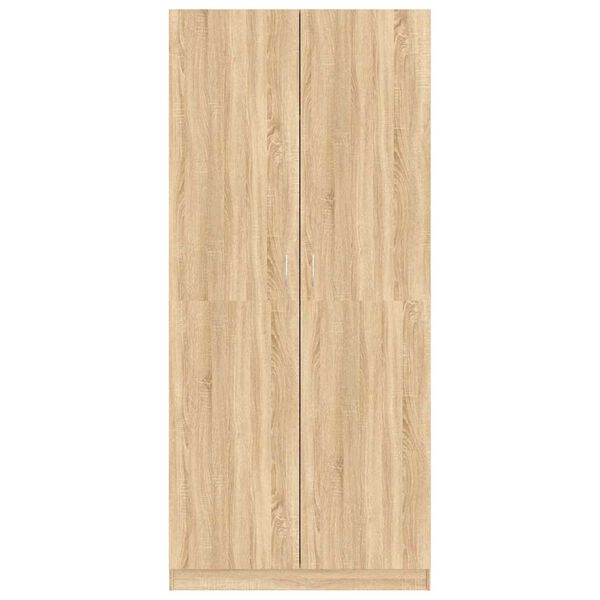 vidaXL Wardrobe Sonoma Oak 90x52x200 cm Engineered Wood