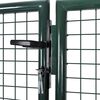 vidaXL Fence Gate Steel 300x100 cm Green