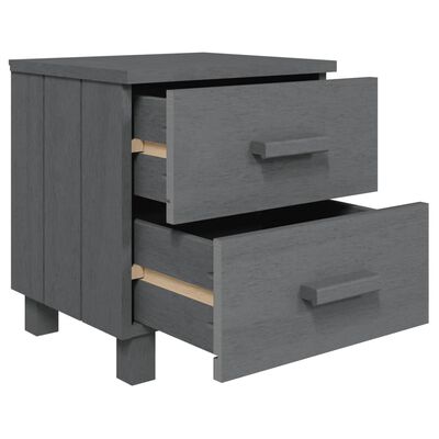 vidaXL Bedside Cabinet HAMAR Dark Grey 40x35x44.5 cm Solid Pinewood, dark grey vidaXL Bedside Cabinet HAMAR Dark Grey 40x35x44.5 cm Solid Pinewood