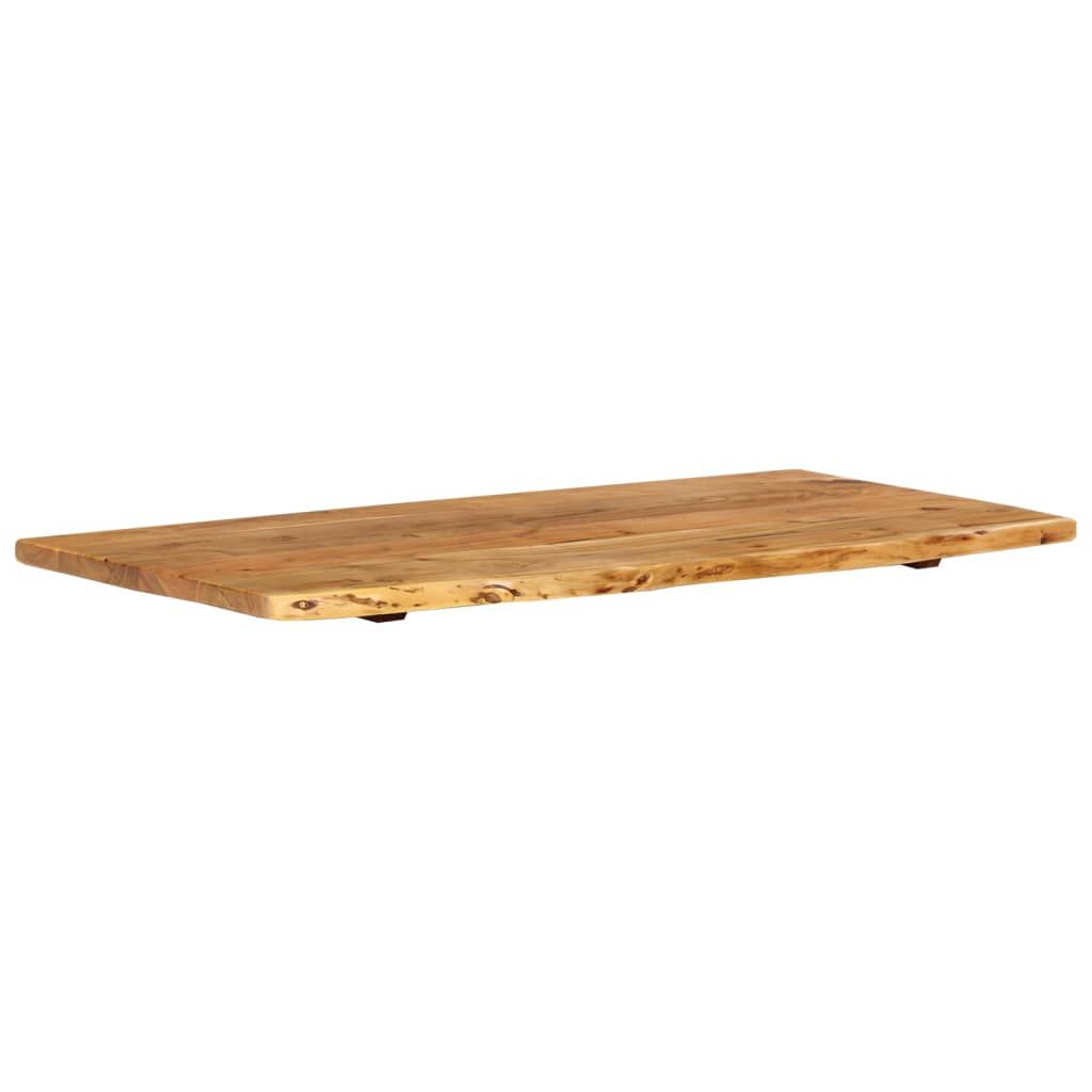 vidaXL Bathroom Vanity Top Solid Acacia Wood 100x52x2.5 cm