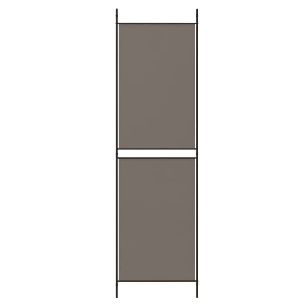 vidaXL 4-Panel Room Divider Anthracite 200x200 cm Fabric