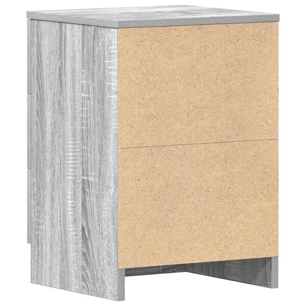 vidaXL Bedside Cabinets 2 pcs Grey Sonoma 38x35x56 cm Engineered Wood